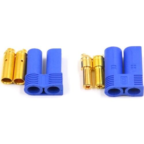 FATJAY 1pair/2pcs EC5 Connector Anti-Spark Male Female Connector for Battery, ESC and Charger Lead
