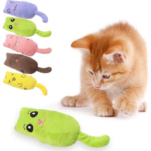 Cat Bite Toy Cartoon Cute Creative Cat Catnip Toy Plush Kitten Pillow Popular Catnip Toy Teeth Grinding Cute Cat Scratcher Toys