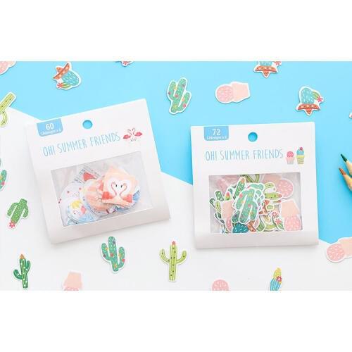 Cute flamingo paper sticker diy decoration Diary Book Planner sticker for album scrapbooking Decoration papeleria sale