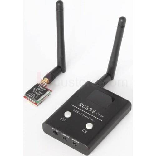 Mini Video Sender TS5828 + Wireless Receiver RC832 Plus 5.8Ghz 5.8G 600mW For RC Drone Gopro Hero3 SJ4000