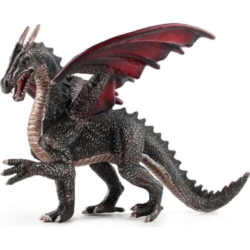 Large Fiery Dragons Figure Toy Set Educational Simulated Dinosaur Model Dinosaur Toy Simulation Toy Dinosaur Collection Model