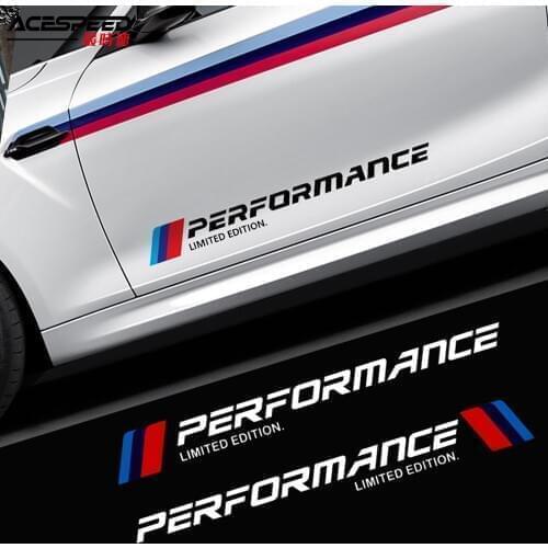 Car Styling Sticker Performance Limited Edition Car Door Waist Line Stickers Accessories for BMW X1 X3 X4 M1 M2 M3 M5 M6 E36 F30
