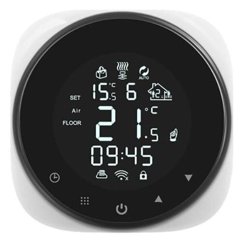 New Tuya Wifi Circular Water Underfloor Heating System Boiler Thermostat Intelligent Thermostat Works With Alexa Google Home