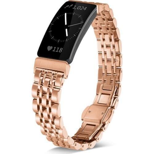 New Fashion Stainless Steel band for Fitbit Inspire, Replacement Watch band Wrist Strap Inspire HR