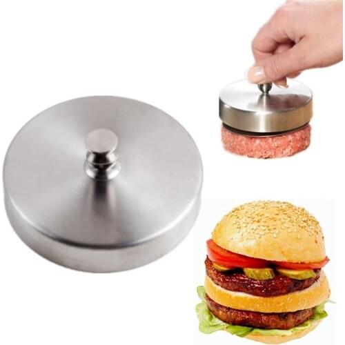 Single Hamburger Burger Press Maker Mould Mold Kitchen BBQ Barbecue Moon cake Mold Eco-friendly Stainless Steel Tools