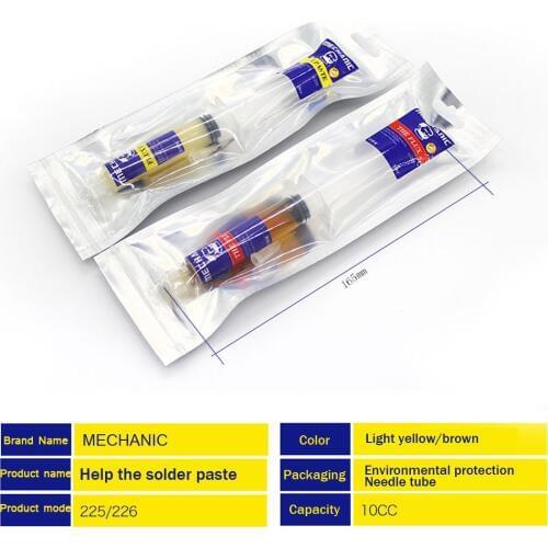 MECHANIC 10CC Environmental Protection Needle Tube Paste Soldering Flux BGA Rework IPhone CPU Demolition Special Solder Paste