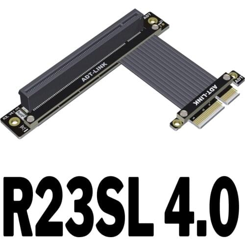 ADT-Link PCIe 4.0 x4 to x16 Riser Cable PCI-E 4x 16x Extender Conversion Cable RTX 3090 RX6800xt PCI Express R23SL/R23SF/R23SH