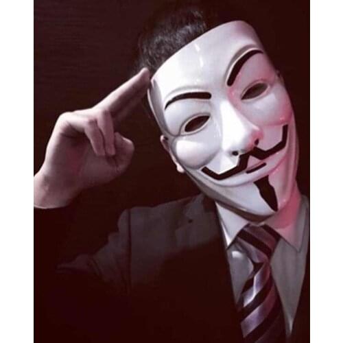 Hot Movie Series V-for-Vendetta Halloween Masquerade Hip Hop Carnival Adult Mask Costume Makeup Cospaly Festival Party Masks