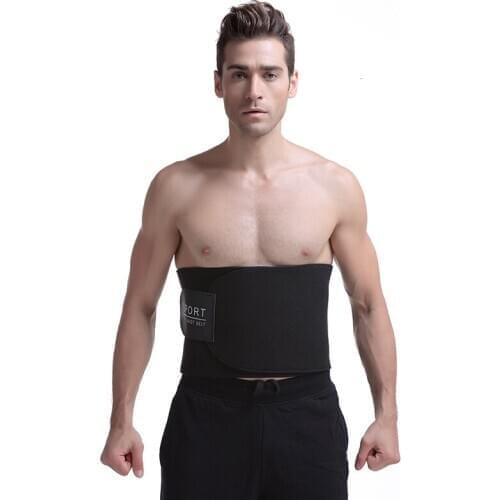 Men Elastic Fitness Belt Waist Trainer Corset Belly Slimming Body Shaper Modeling Strap Tummy Control Adjustable Shapewear 115CM