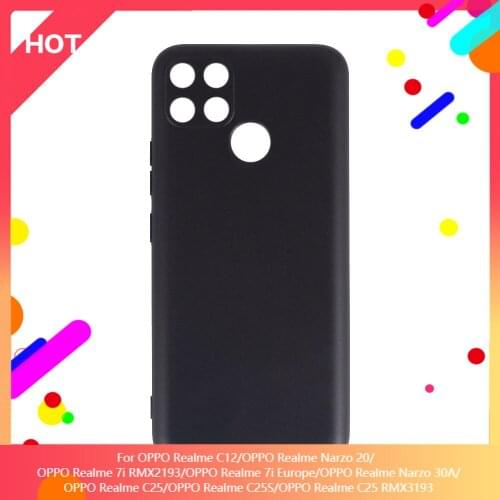 Realme C12 C25 C25S Case Soft Silicone TPU Back Cover For OPPO Realme Narzo 20 Realme 7i RMX2193 Realme 7i Europe Phone Case
