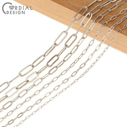 Cordial Design DIY Making/Stainless Steel Chains/Jewelry Accessories/Hand Made/Chains For Necklace/Jewelry Findings & Components