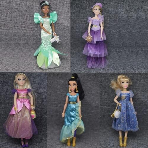 Disney Princess Style Series Jasmine/Rapunzel/Tiana/cinderella Doll Rare