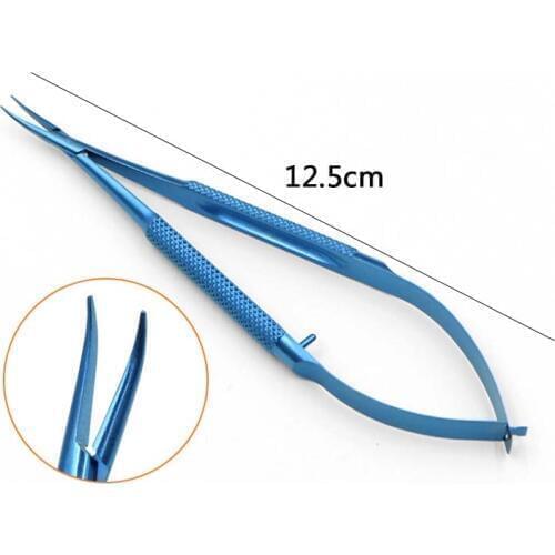 Titanium Tlloy Surgical Instruments Ophthalmic Microsurgical Dental Instruments Needle Holders 12.5cm
