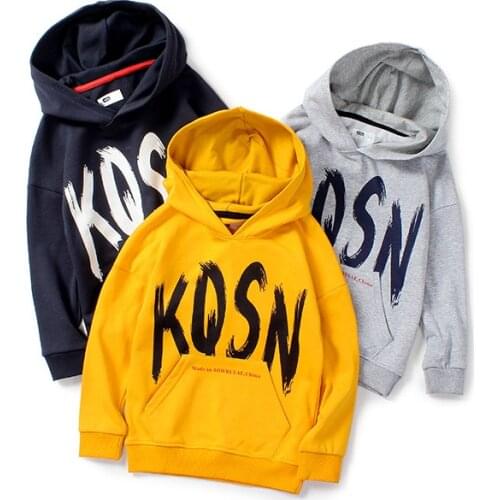 2020 New Kids Hoodies Fashion Boy Girl Hoodie Pullover Kids Cotton Letter Print Sweatshirts Hoodie Childrens Clothing