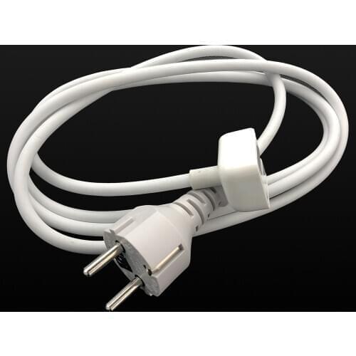 1.8m 6ft EU Power Adapter Extension Cable 180cm AC extension cord for apple macbook power charger adapter
