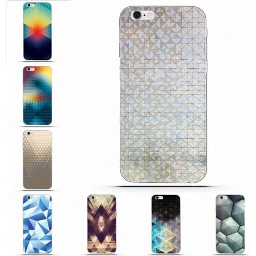 Wexoeq For HTC Desire 530 626 628 630 816 820 One A9 M7 M8 M9 M10 E9 Plus U11 For Moto G G2 G3 Soft Wholesale Gradient Polygons