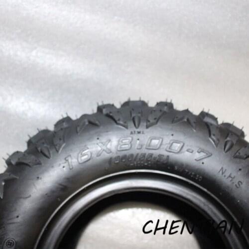 1 pcs ) Four Wheel Motorcycle Atv Small Ox Atv 16x8-7 Tyre 7 Vacuum Tire Go Kart Knobby Tubeless Tire