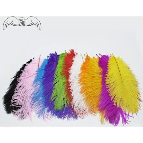 10-200 Pcs 15-20cm Beautiful Ostrich Feathers For DIY Jewelry Craft Making Wedding Party Decor Accessories Carnival Shamba Deco