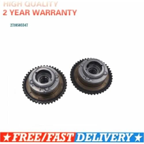2PCS Camshaft (Exhaust+Intake) Adjuster Actuator for MERCEDES C250 SLK250 1.8L 2710503347 2710502947 2710501400