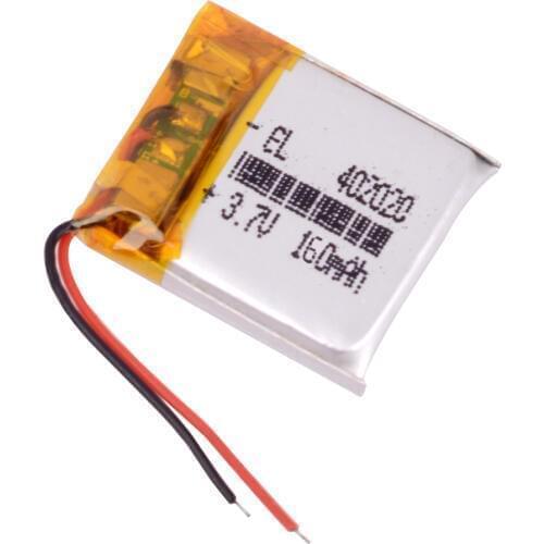 3pcs/Lot 3.7V 160mAh 402020 Rechargeable li Polymer Li-ion Battery For bluetooth headset mouse Bracelet Wrist Watch 042020