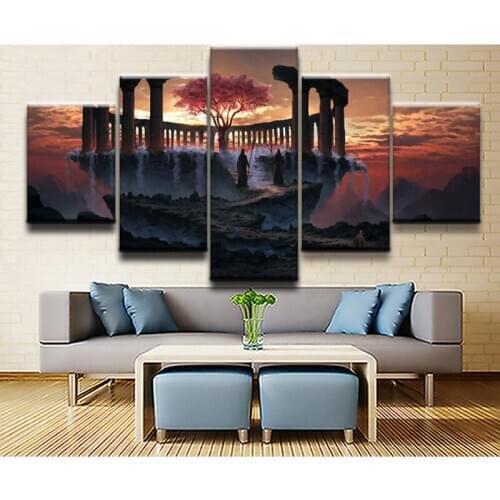 5 Pcs Sky Fantasy Cherry Blossom Tree 5D Diy Diamant Painting Full Square Round Drill Embroidery Sale Wedding DecorationsZP-3885