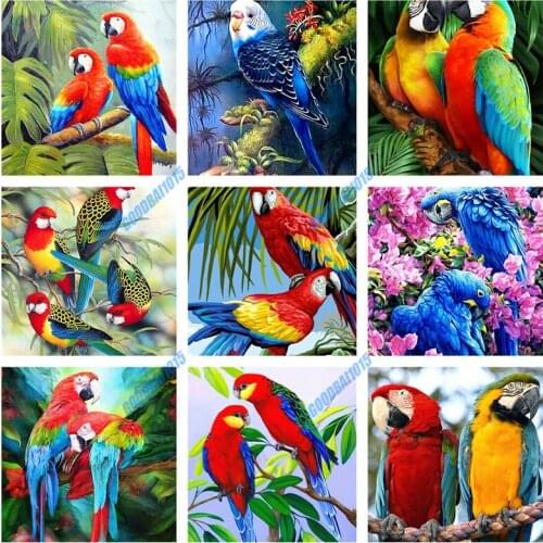 5d Diy Diamond Embroidery Full Mosaic Diamond Painting Home Decoration Cross Stitch Kits Animal Parrot Bird Art Cuadros Painting