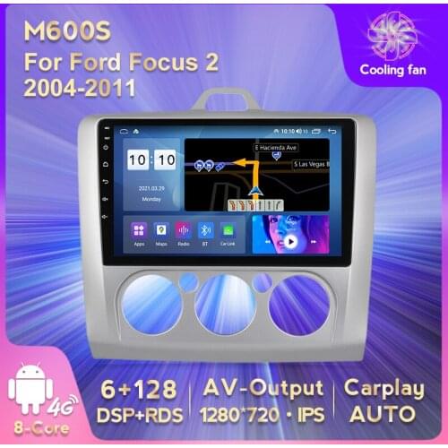6G+128g DSP 2 din Android 10.0 4G lte Car Radio Multimedia Video Player for Ford Focus 2 EXI MT MK2 MK3 04-11 WiFi FM AM carplay