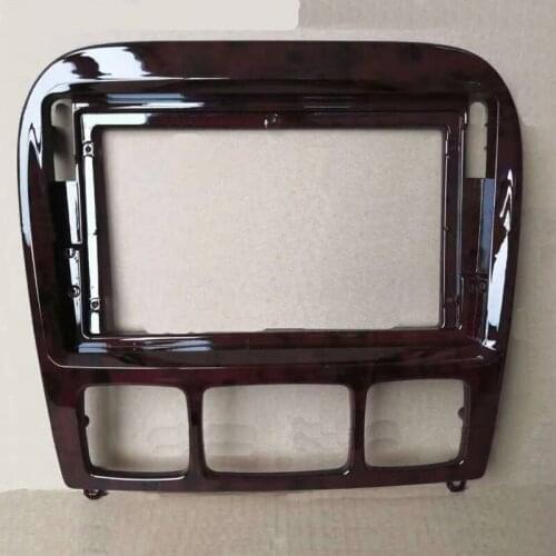 Car Fascia Navigation Fascias Dash Frame Kit For 9" Android Multimedia Player For S Class 1999 2000 2001 2002 2003 20042005~2007