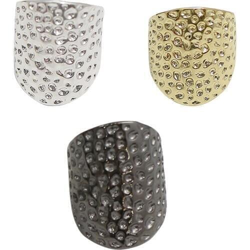 Beadsnice 10pcs/lot Brass Adjustable Ring Simple Big Ring Gift for Him Wholesale Jewelry 33534