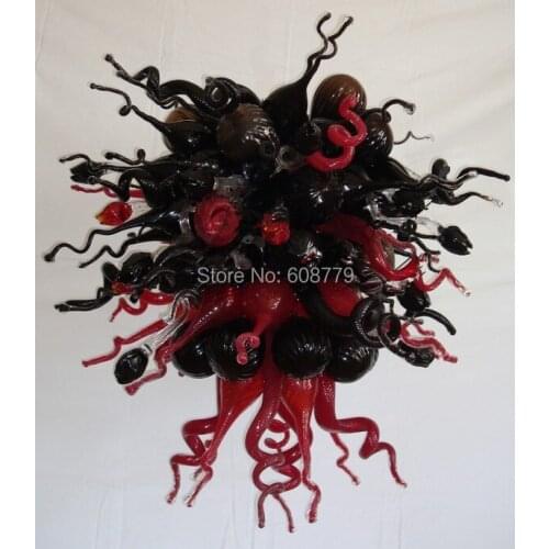 Free Shipping New Arrival Red and Black Hanging LED Chandelier
