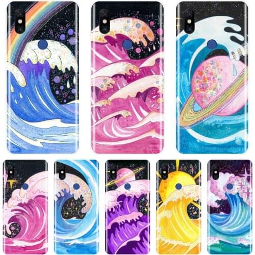 Phone Case For Xiaomi Mi Mix 1 2 2S 3 Star Waves Aesthetic Space Blue Soft Silicone Back Cover For Xiaomi Mi Max Note 1 2 3 Case