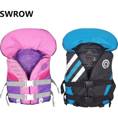 Childrens swimming float vest neoprene boys and girls water sports boating swimming assisted rafting safety life vest 15-30kg