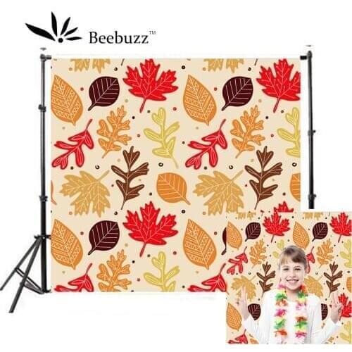 Autumn Maple Leaf Landscape Photography Backdrops Maple Leaf Photo Studio Customized Photography Background