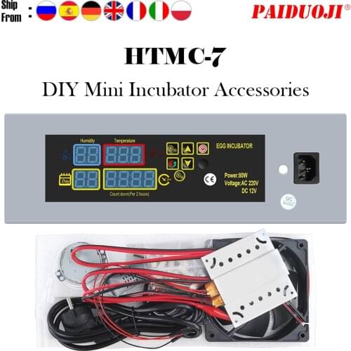 HTMC-7 Egg Incubator Controller Set DIY Mini Incubator Controller Constant Temperature Eggs Incubation Goose Bird Quail Brooder