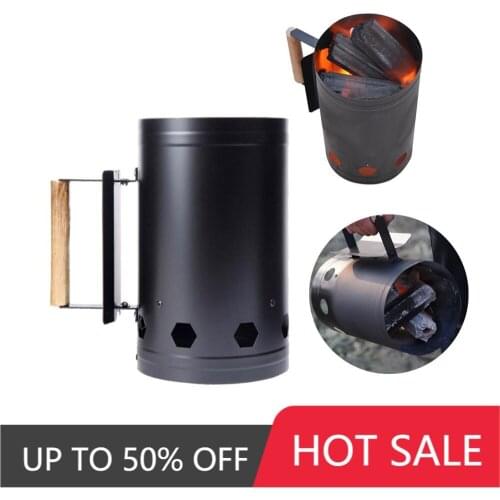Barbecue Tools Fast Point Charcoal Ignition Barrels Carbon Stove Bamboo Chimney Starter Outdoor Barbecue Charcoal Ignition Tool
