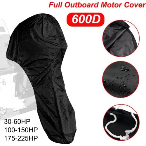 Boat Full Motor Cover Outboard Motor Cover Outboard Engine Protector Waterproof 600D Oxford Cloth Motor Hood Cover