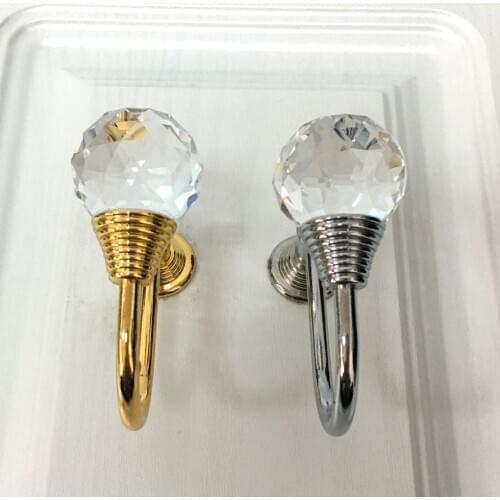 Alloy Crystal Curtain Hold Backs Tie Back Wall Hook Holder Hanger 3 Pattern