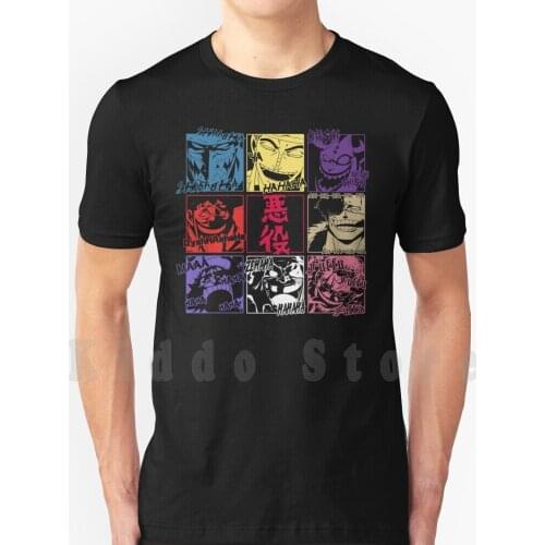 Villainous Laughter T Shirt Cotton Men Diy Print Cool Tee One Piece One Piece Villains Buggy The Clown Donquixote Doflamingo