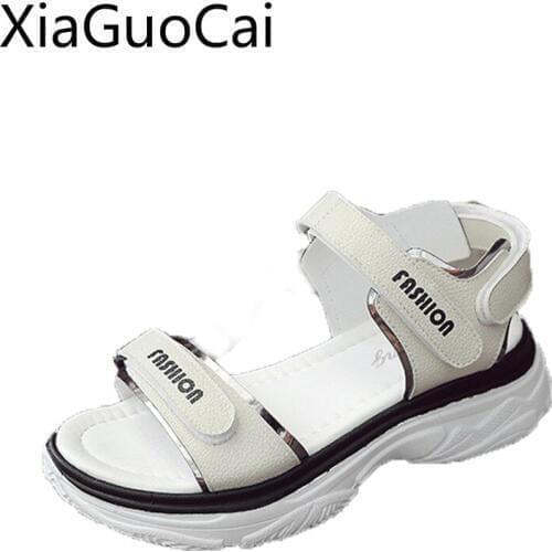 2019 Newest Women Sandals Summer Fashion Female Platform Sandals Wild Magic Womens Flat Sandals Shoes