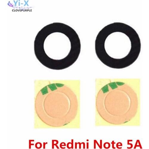 10PCS Lens For Xiaomi Redmi note 5A Glass Material Rear Back Camera Lens For Redmi Note5A