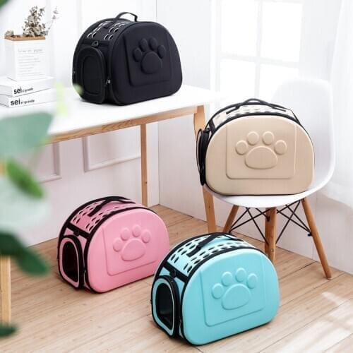 Pure Color Pet Dog Carrier Bag Portable Outdoor Cat Foldable Dog Travel Pet Bag Puppy Carrying Shoulder Dog Bags