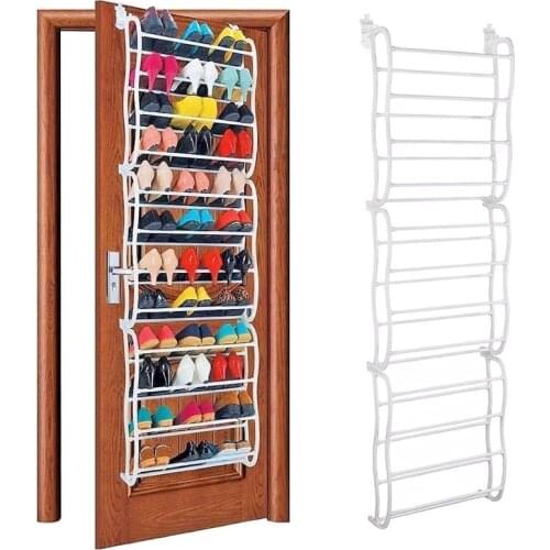 12 Layer 36 Pair Shoe Cabinet Door Hanging Shoe Rack Hook Shelf Rack Holder Storage Organizer Cabinet