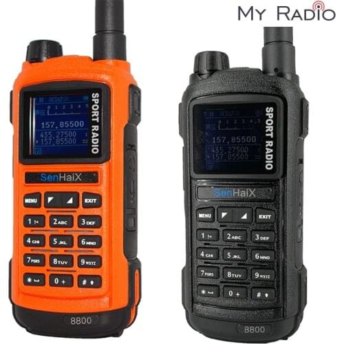 SENHAIX GP8800 ham Walkie Talkie Bluetooth Waterproof TPU Bluetooth Programming LED glare Transceiver