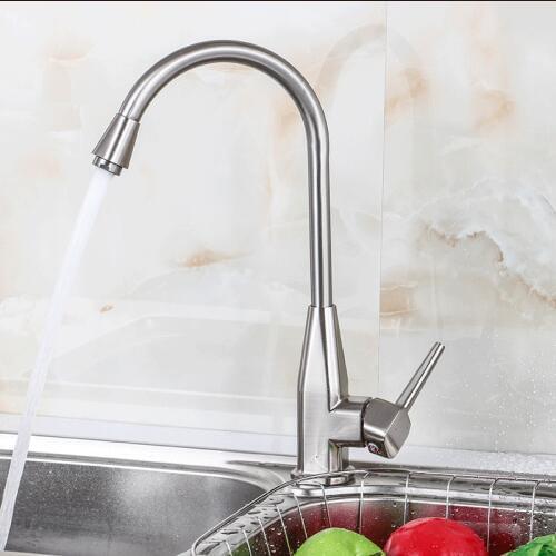 Factory direct sales octagonal drawing trough faucet kitchen hot and cold water faucet sanitary ware wholesale custom