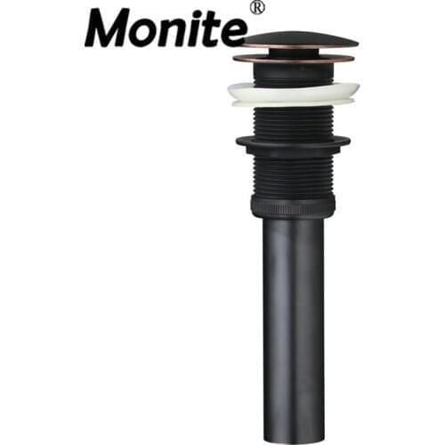 Monite ORB Bathroom Basin Sink Pop Up Drians Lavatory Sink Drain W/O Overflew Basin Sink For Bathroom Product Accessories