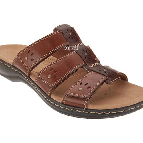 2021 House New Slides Women Summer Slippers Outdoor Beach Shoes Fashion Brand Female Leather Sandals Indoor Zapato Mujer 35-43