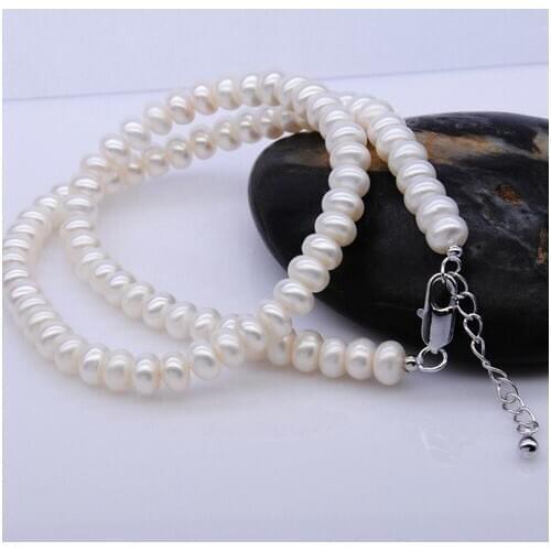 Wedding Jewellery Natural Freshwater Pearl Necklace Fashion Jewelry, 30pcs/lot+Free Shipping