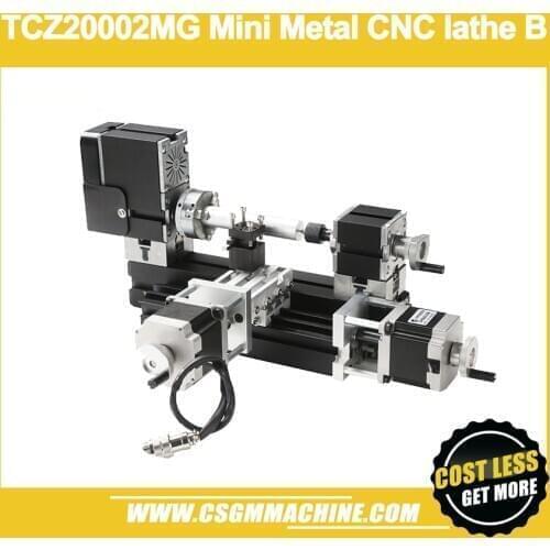 TZC20002MG Mini Metal CNC lathe B/Mach3 CNC Heighten Lathe Machine/CNC DIY Lathe