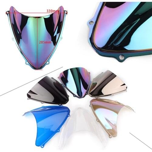 NEW Motorcycle Double Bubble Windshield Windscreen Windproof ABS For 2006 2007 Suzuki K6 GSXR600 GSXR750 GSXR 600 750