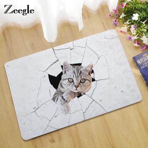 Zeegle Doormat Anti-slip Floor Mat Kids Bedroom Carpet Bedside Rug Absorbent Mat For Bathroom Kitchen Mat Wood Pattern Mat